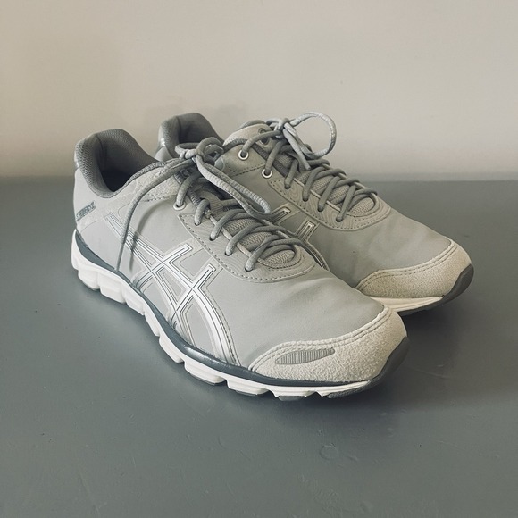 ASICS Shoes Women's Size 9 Grey White Gel-Frequency 33 Running Sneakers - Picture 1 of 10